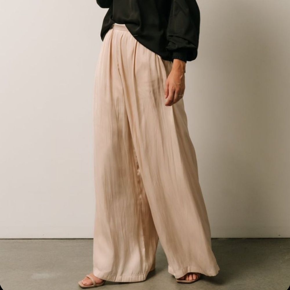 Baltic Born Blush Wide-Leg Palazzo Pants